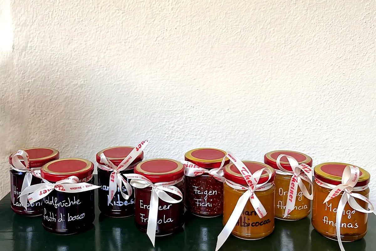 Hausgemachte Marmeladen im Glas